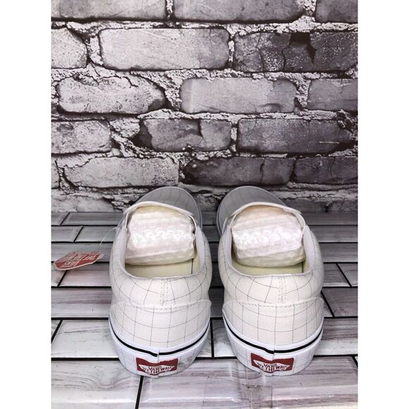 Vans Classic Slip-On Checkerboard Day White Canvas Sneakers Shoes Women 9.5M US - Picture 6 of 16